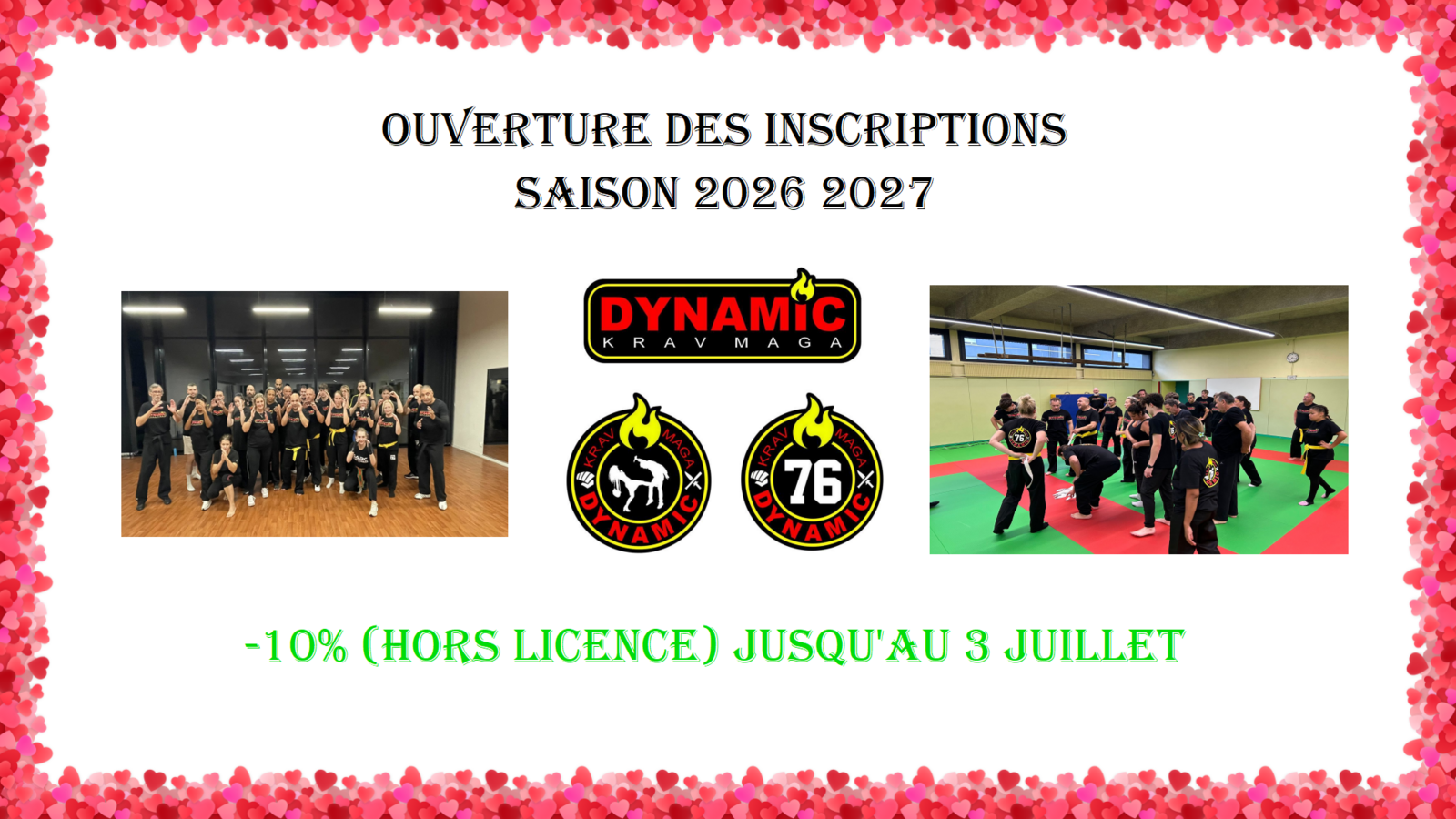 Inscriptions saison 2026-2027
